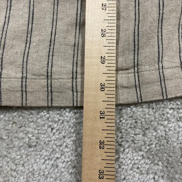 Cremieux Jacket Mens L Tan Striped Blazer Wedding Linen Preppy Lightweight - Picture 7 of 9